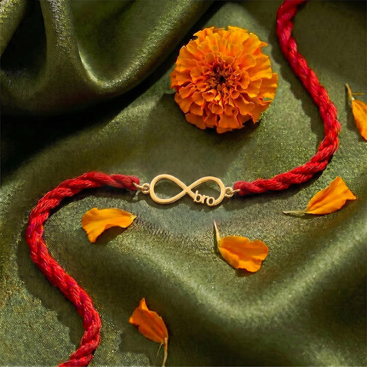 Eternal Bond Gold-Plated 925 Sterling Silver Rakhi