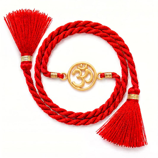 Mandala Om Gold Plated 925 Silver Rakhi (ALVINA Signature)