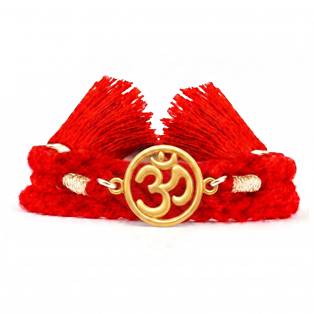 Mandala Om Gold Plated 925 Silver Rakhi (ALVINA Signature)