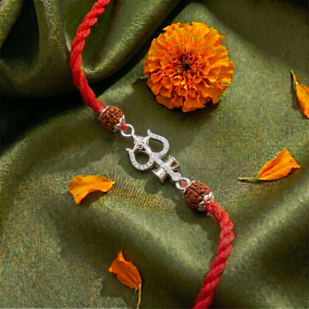 Trishul Rudraksha Rakhi