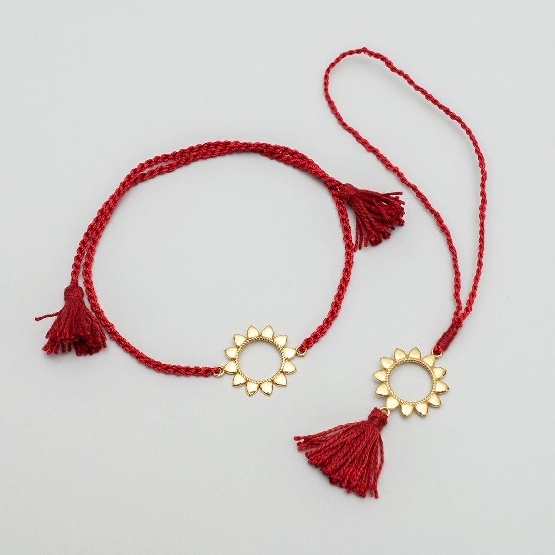 Endearing Union: The Bhai-Bhabhi 925 Sterling Silver Rakhi Duo