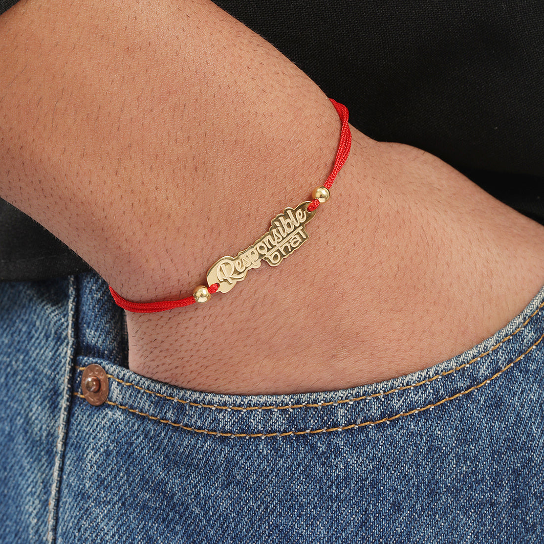Rakhi Special 925 Sterling Silver Responsible Bhai Rakhi