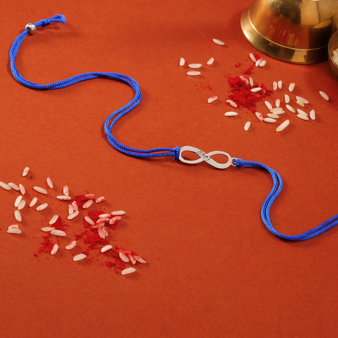 Rakhi Special 925 Sterling Silver Infinity Bhai Rakhi