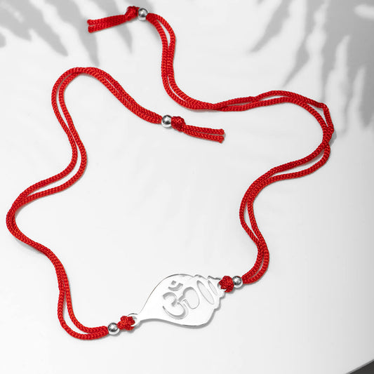 Rakhi Special 925 Sterling Silver Om Rakhi