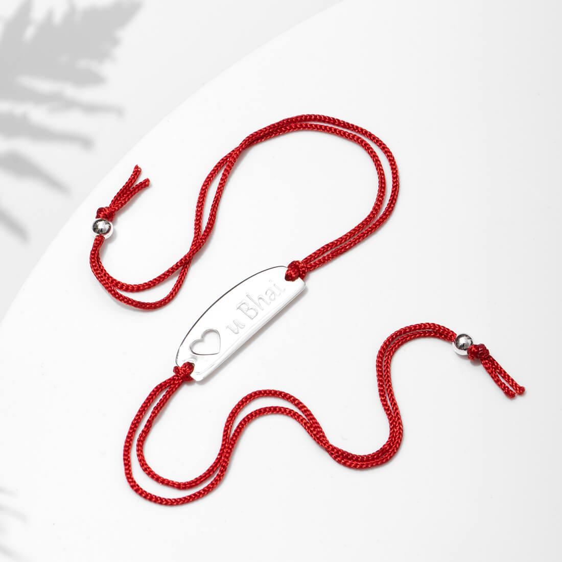Rakhi Special 925 Sterling Silver Love U Bhai Rakhi