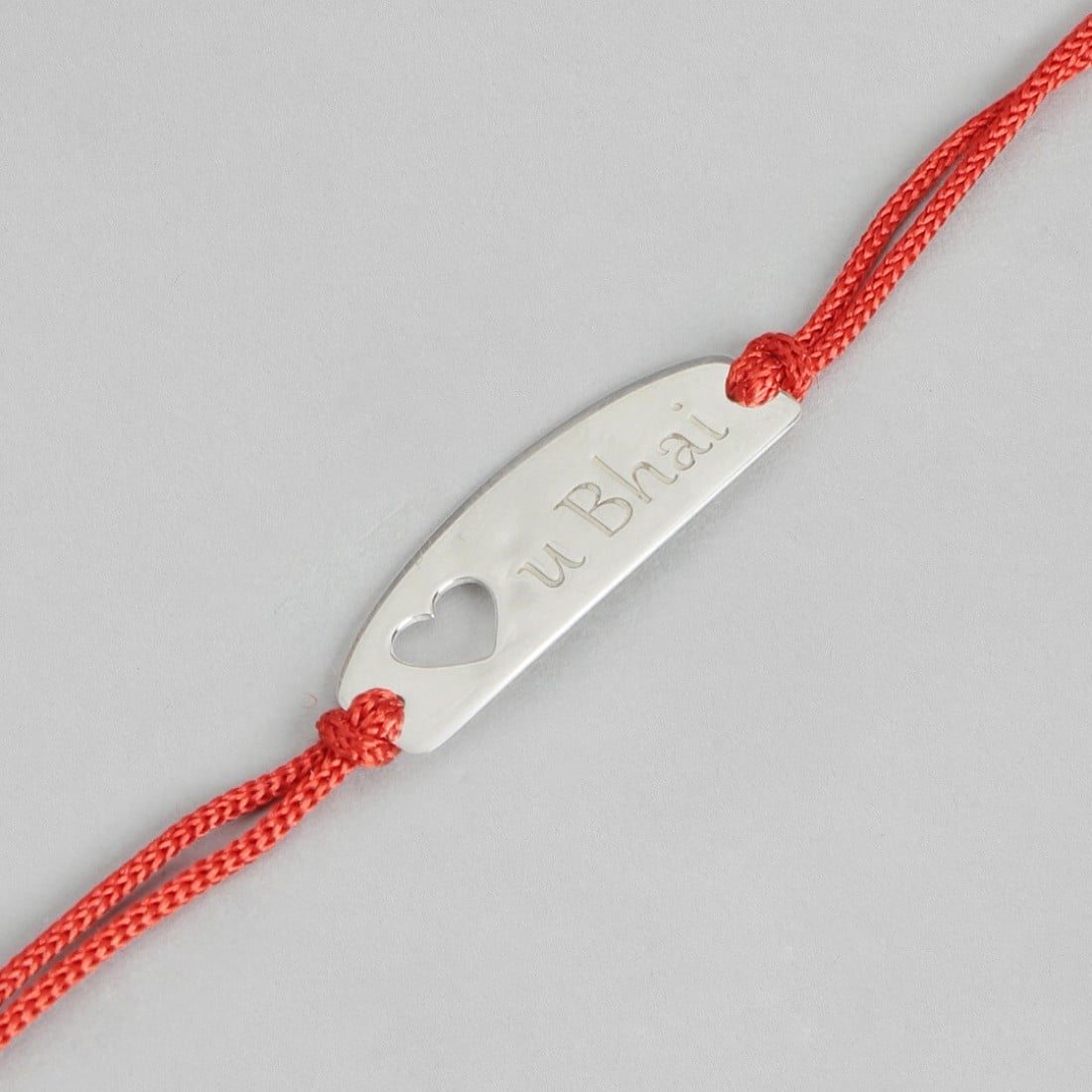 Rakhi Special 925 Sterling Silver Love U Bhai Rakhi