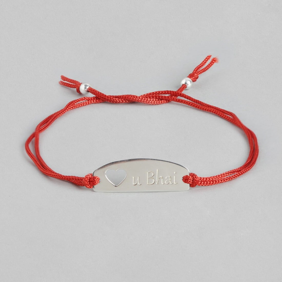 Rakhi Special 925 Sterling Silver Love U Bhai Rakhi