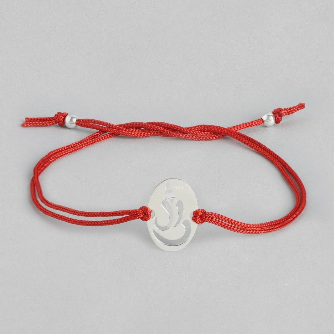 Rakhi Special 925 Sterling Silver Ganesha Rakhi