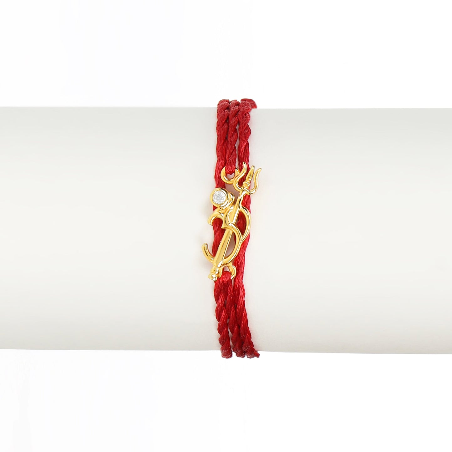 Golden Om Bond Gold-Plated 925 Sterling Silver Rakhi