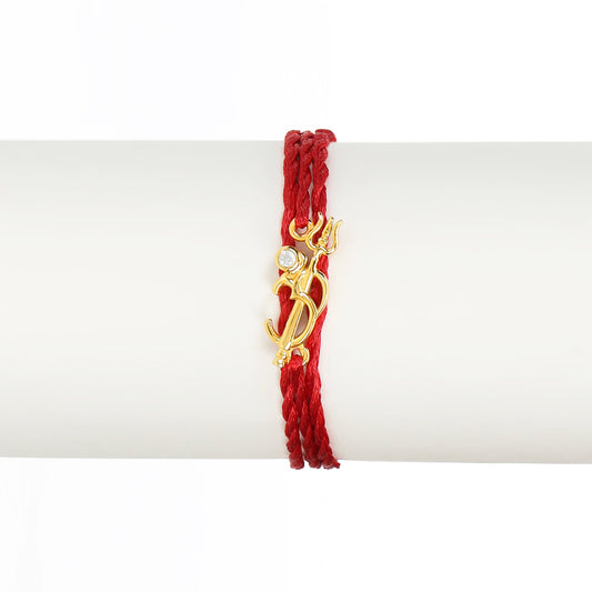 Golden Om Bond Gold-Plated 925 Sterling Silver Rakhi