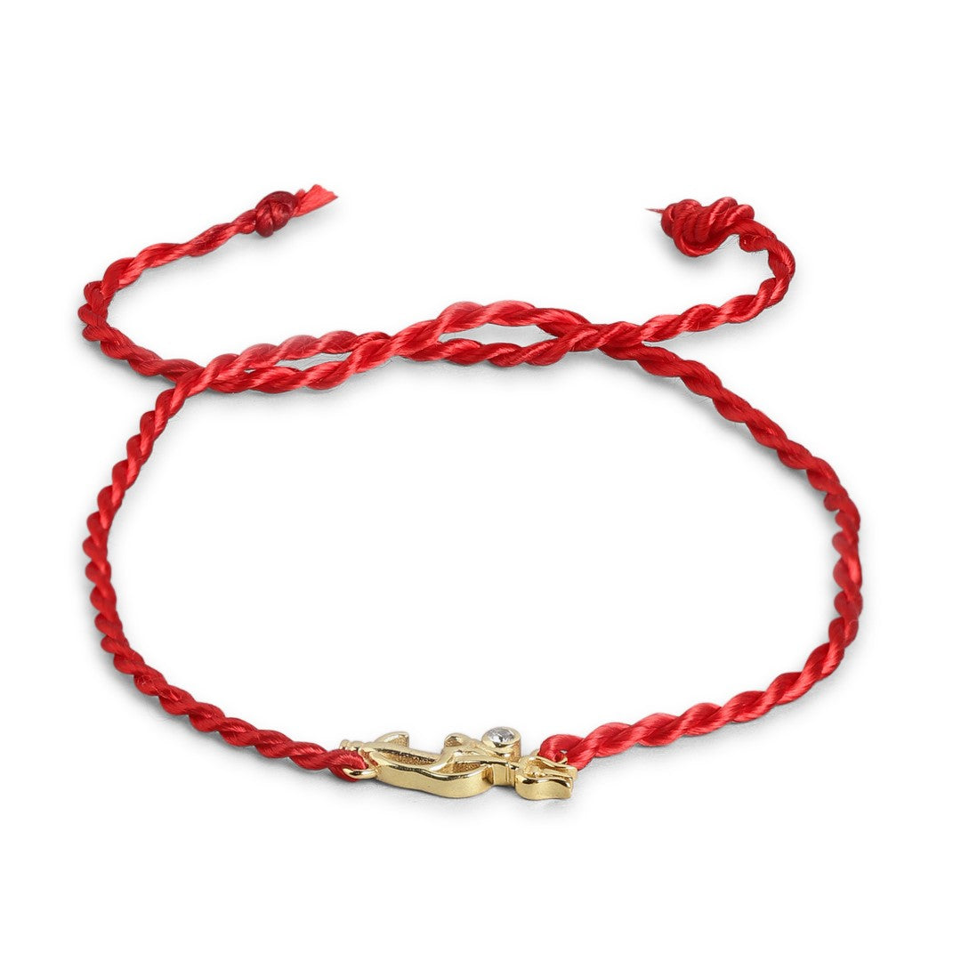 Divine Om & Trishul Charm CZ Silver Rakhi