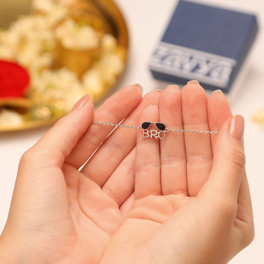 Cool Bro Rhodium-Plated 925 Sterling Silver Rakhi