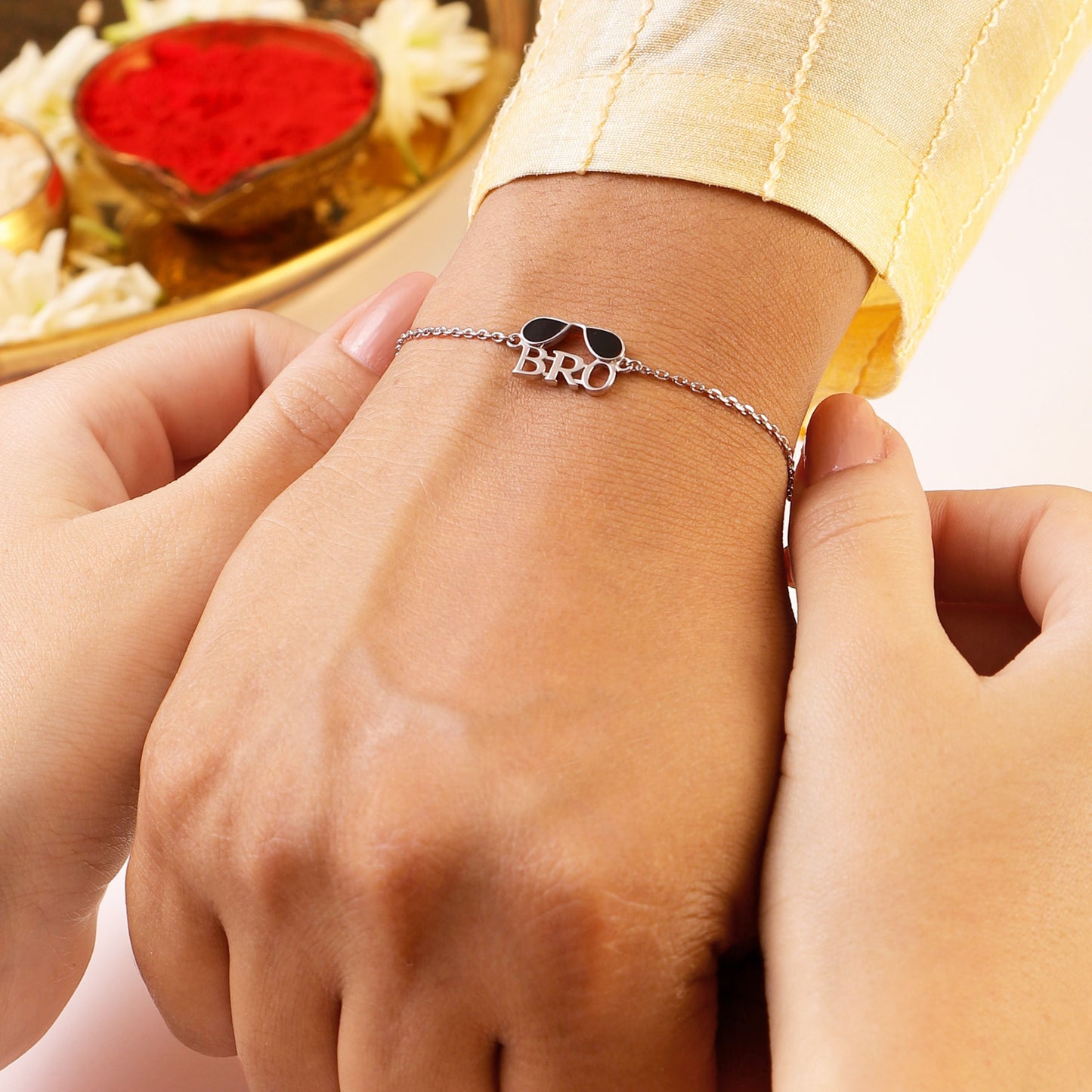 Cool Bro Rhodium-Plated 925 Sterling Silver Rakhi