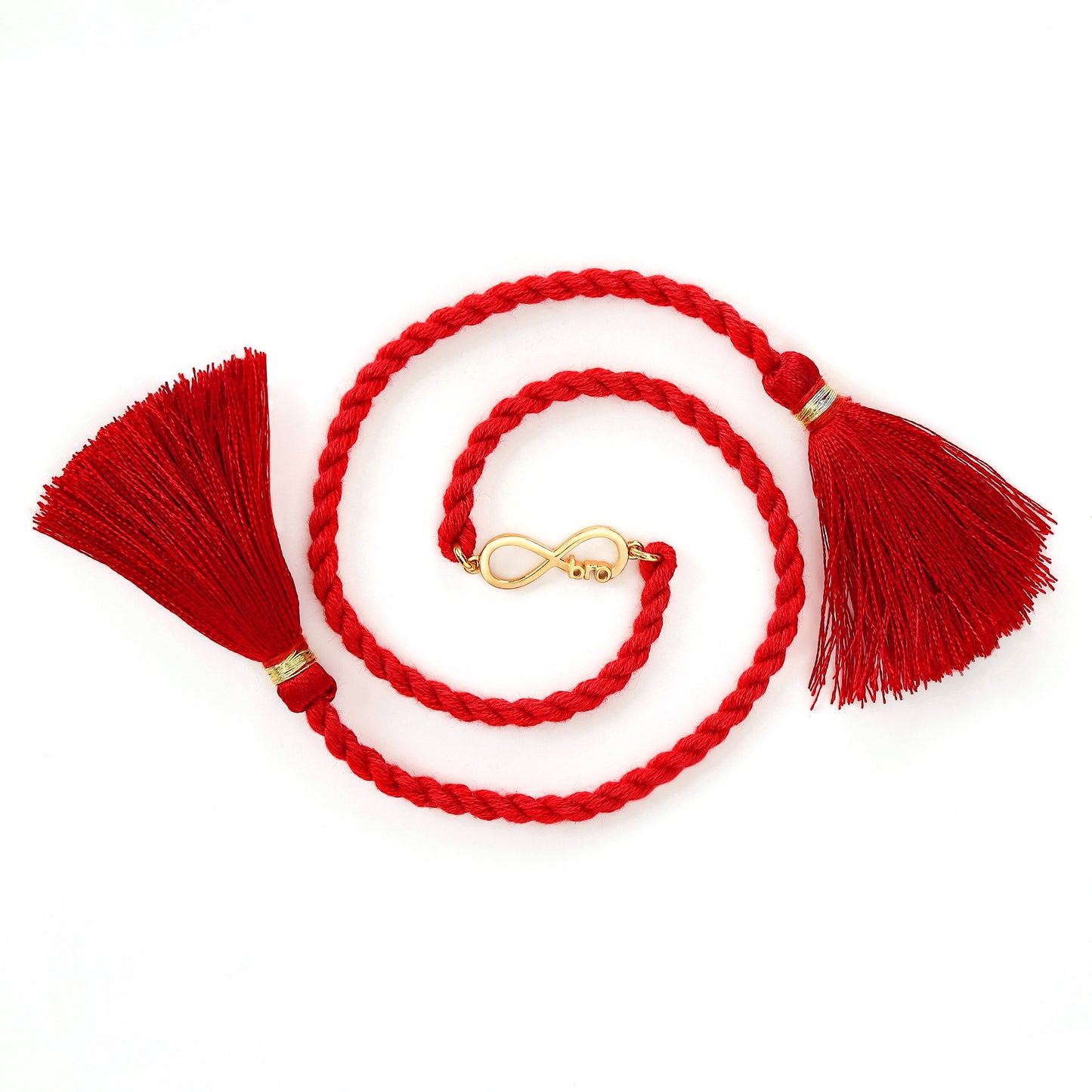 Eternal Bond Gold & Rhodium-Plated 925 Sterling Silver Bro Rakhi Combo