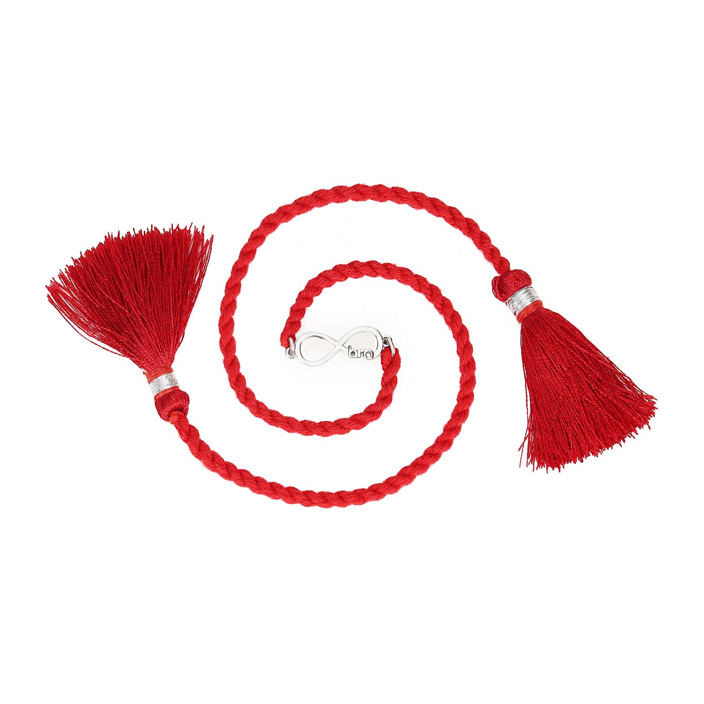 Elegant Heart & Timeless infinity Rhodium-Plated 925 Silver Bhai-Bhabhi Rakhi Combo