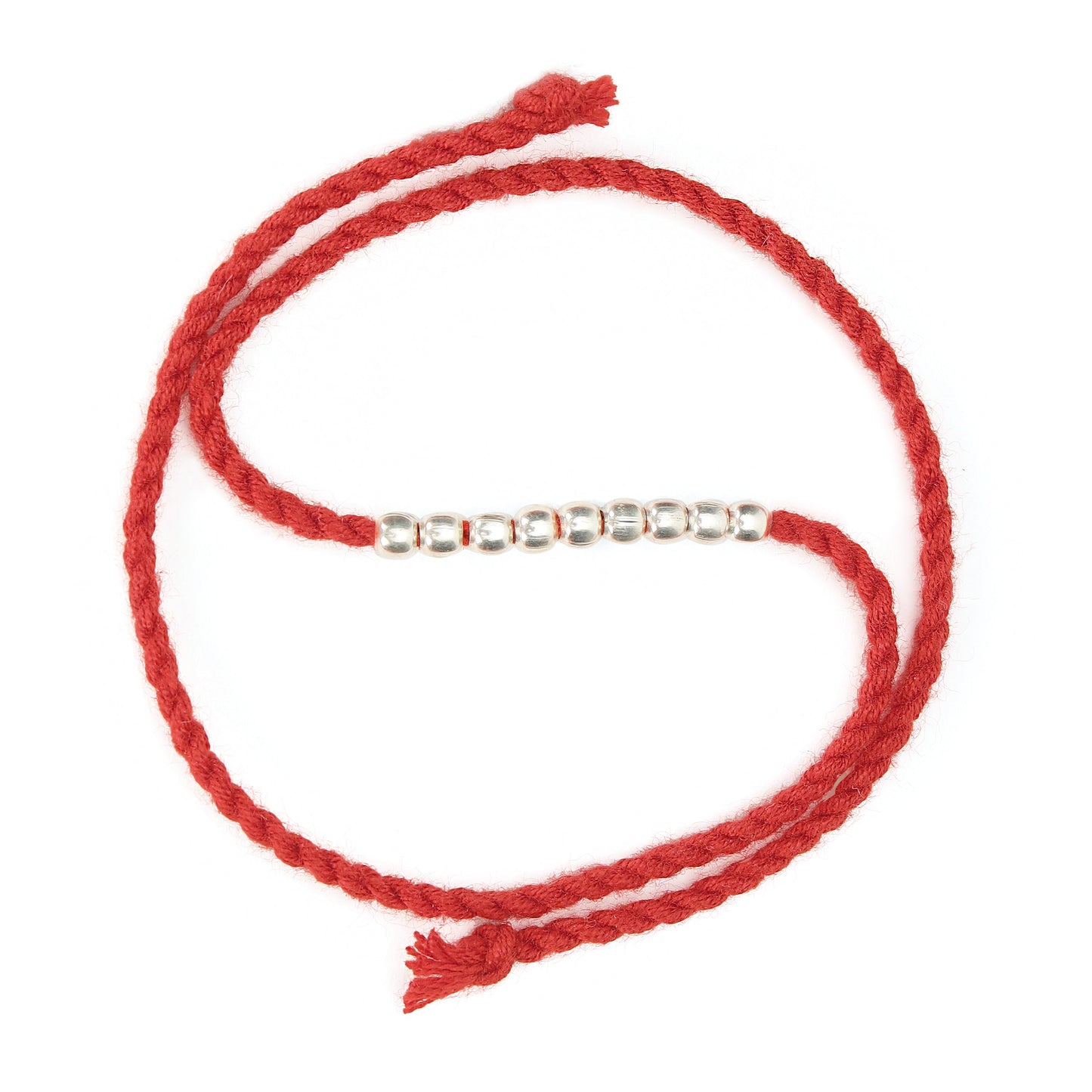 Timeless & Bead Rhodium-Plated 925 Silver Bhai-Bhabhi Rakhi Combo