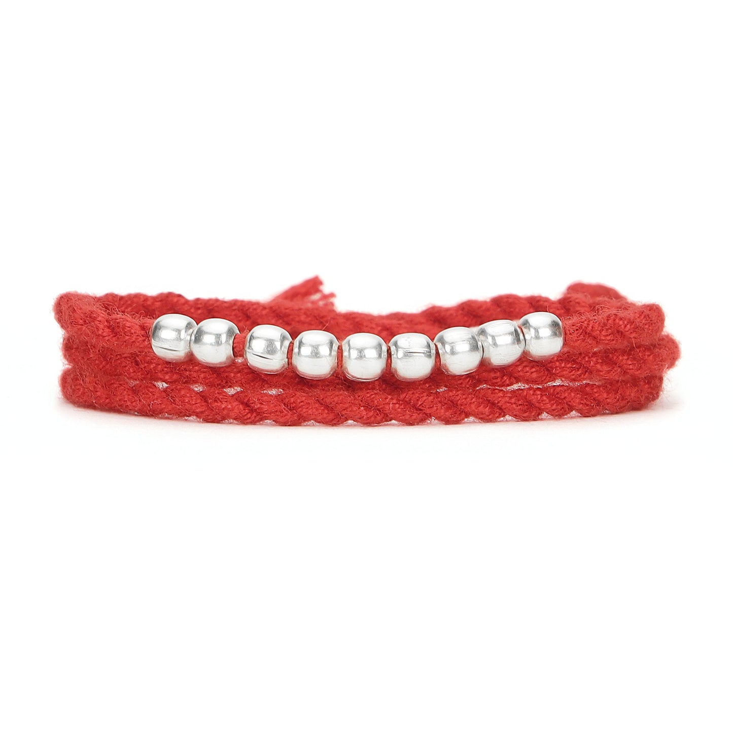 Timeless & Bead Rhodium-Plated 925 Silver Bhai-Bhabhi Rakhi Combo
