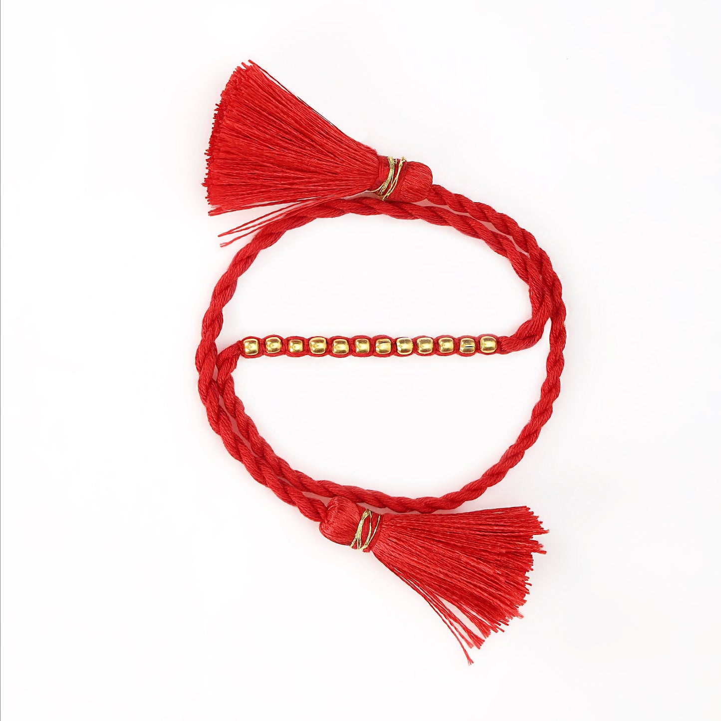 Radiant Thread of Love Rhodium & Gold-Plated 925 Silver Rakhi Combo