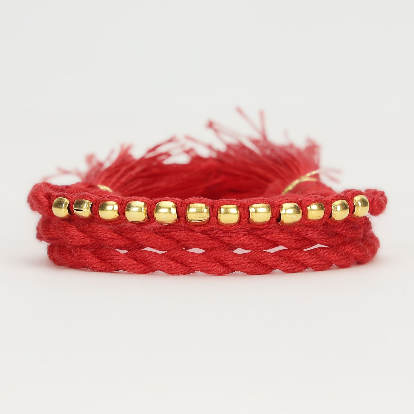 Radiant Thread of Love Rhodium & Gold-Plated 925 Silver Rakhi Combo