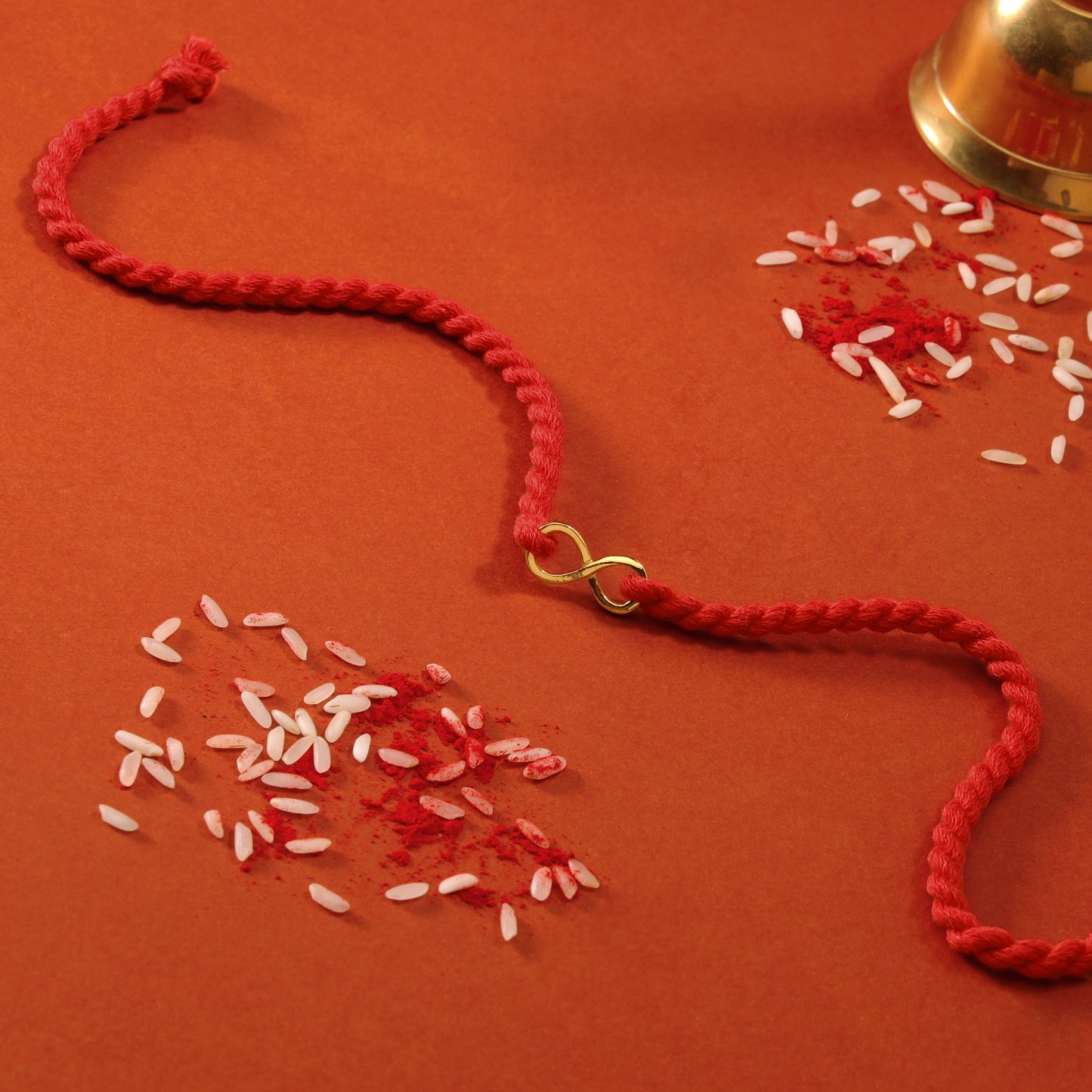 Everlasting Love Gold-Plated 925 Sterling Silver Rakhi