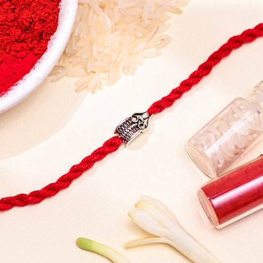Divine Rhodium-Plated 925 Sterling Silver Rakhi
