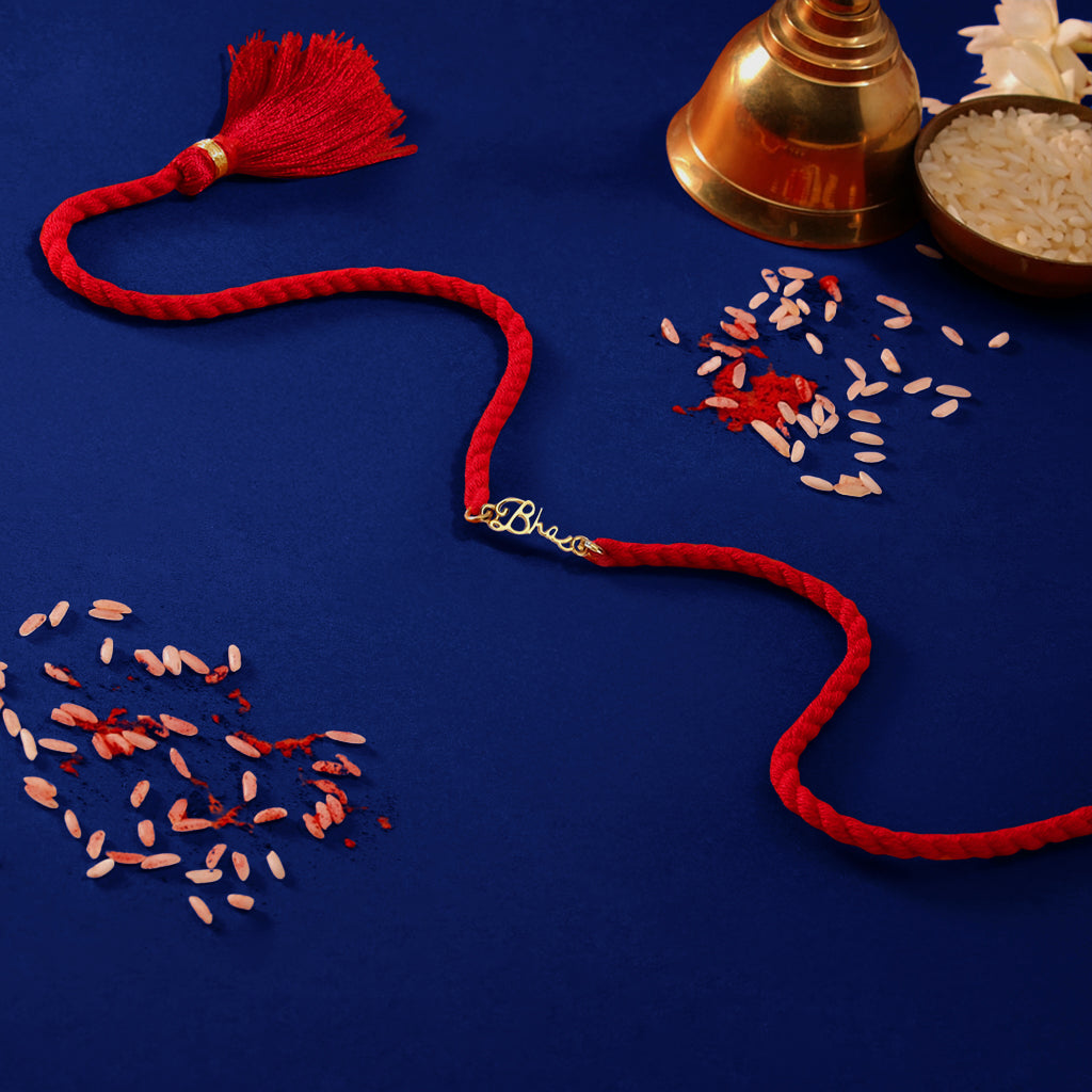 Blessed Bhai Gold-Plated 925 Sterling Silver Rakhi