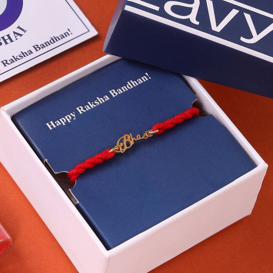 Blessed Bhai Gold-Plated 925 Sterling Silver Rakhi