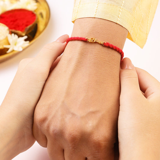 Blessed Bhai Gold-Plated 925 Sterling Silver Rakhi