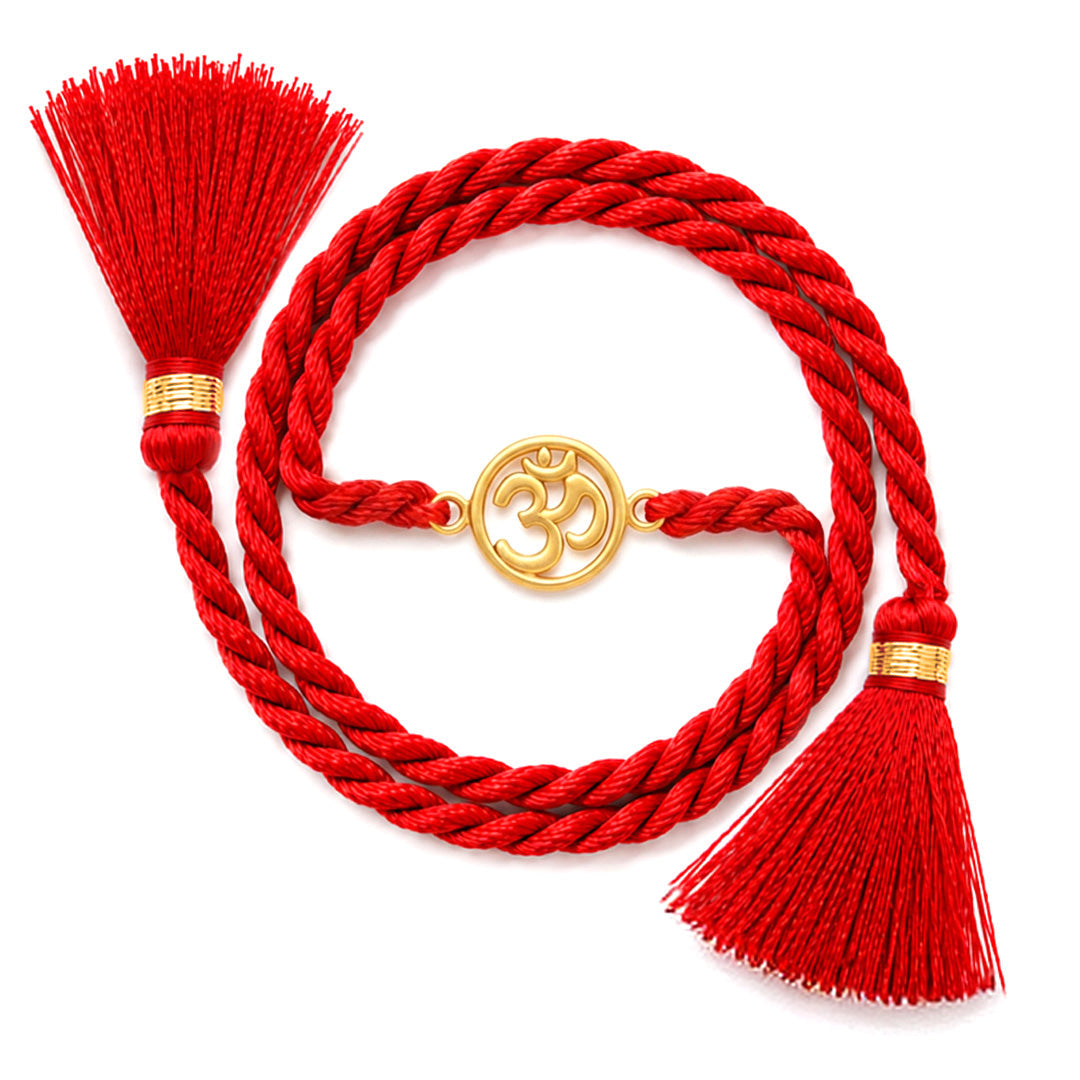 Divine Bonds: The Om-Infused 925 Sterling Silver Thread Rakhi