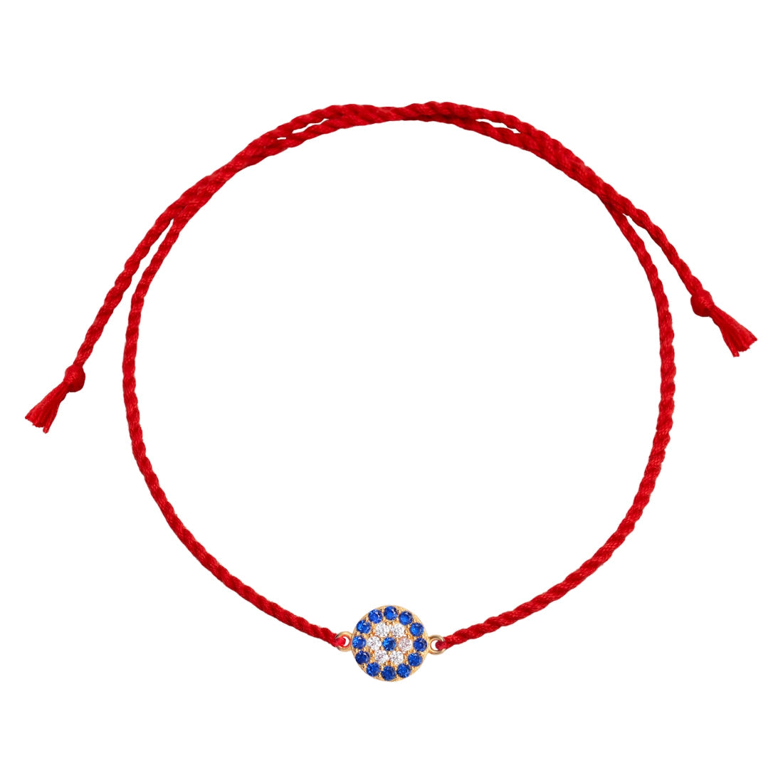 Radiant Elegance CZ Gold Plated Silver Thread Rakhi