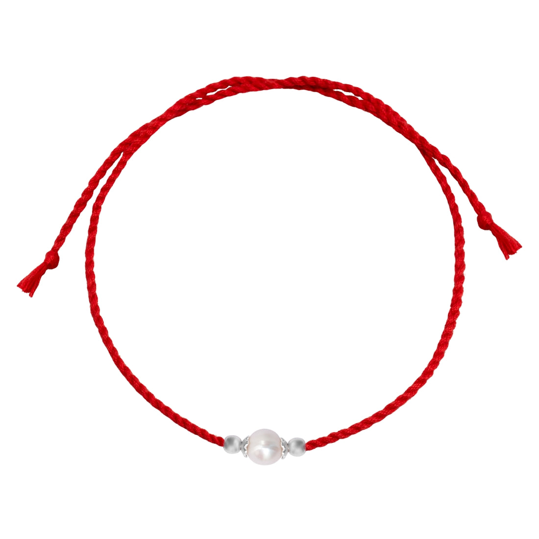 Pearl Essence Sterling Silver Thread Rakhi For Him
