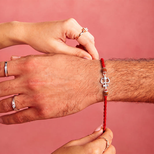 Trishul Rudraksha Rakhi