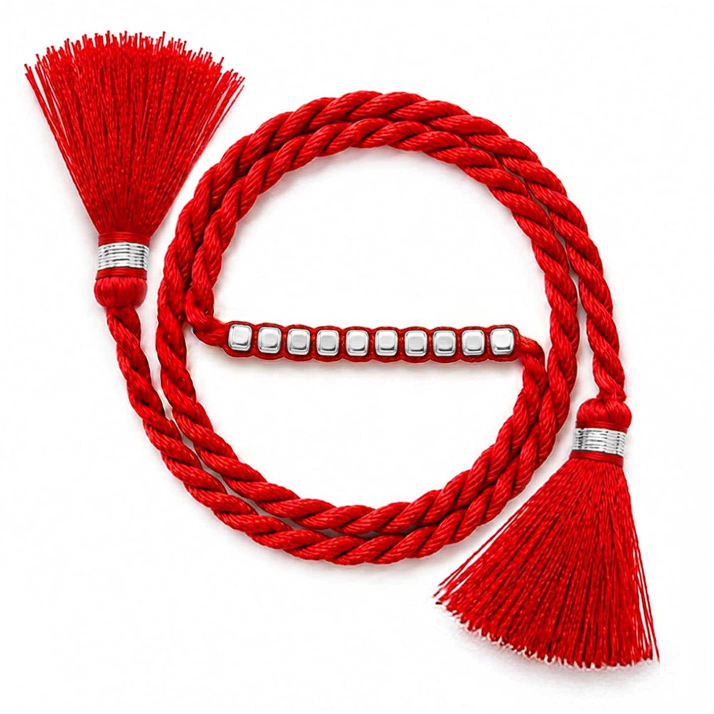 Woven Beads Radiant Thread of Love Silver Rakhi (ALVINA Original)
