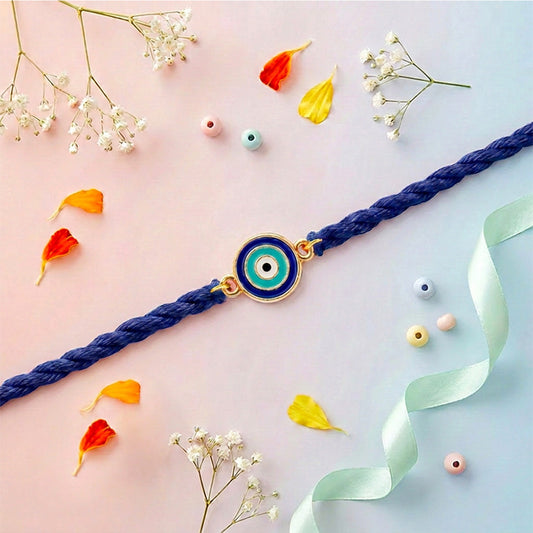 Evil Eye Kids Silver Rakhi