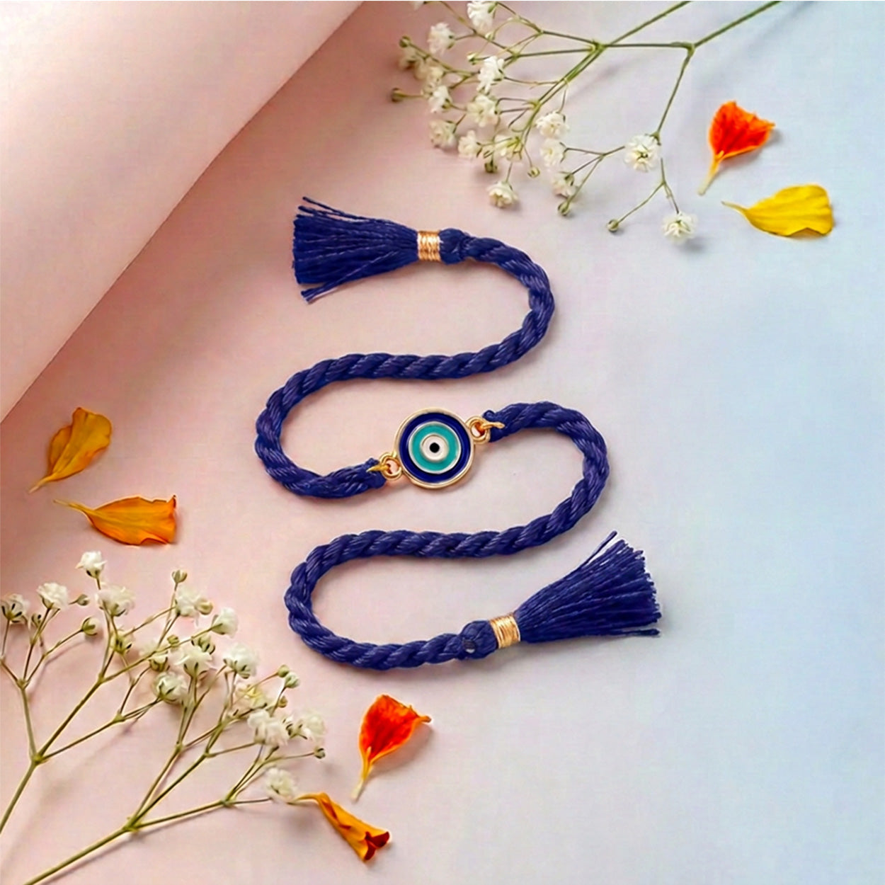Evil Eye Kids Silver Rakhi