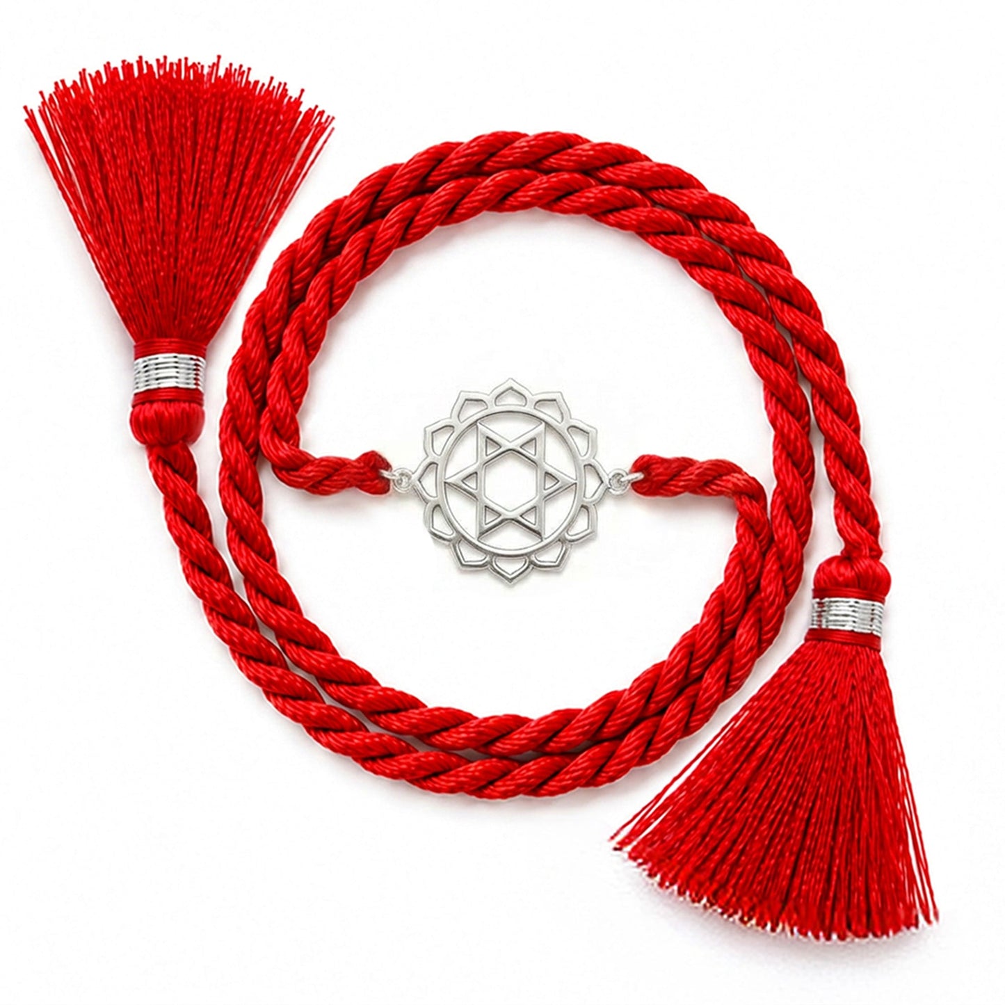 Sacred Om Rhodium Plated 925 Silver Rakhi