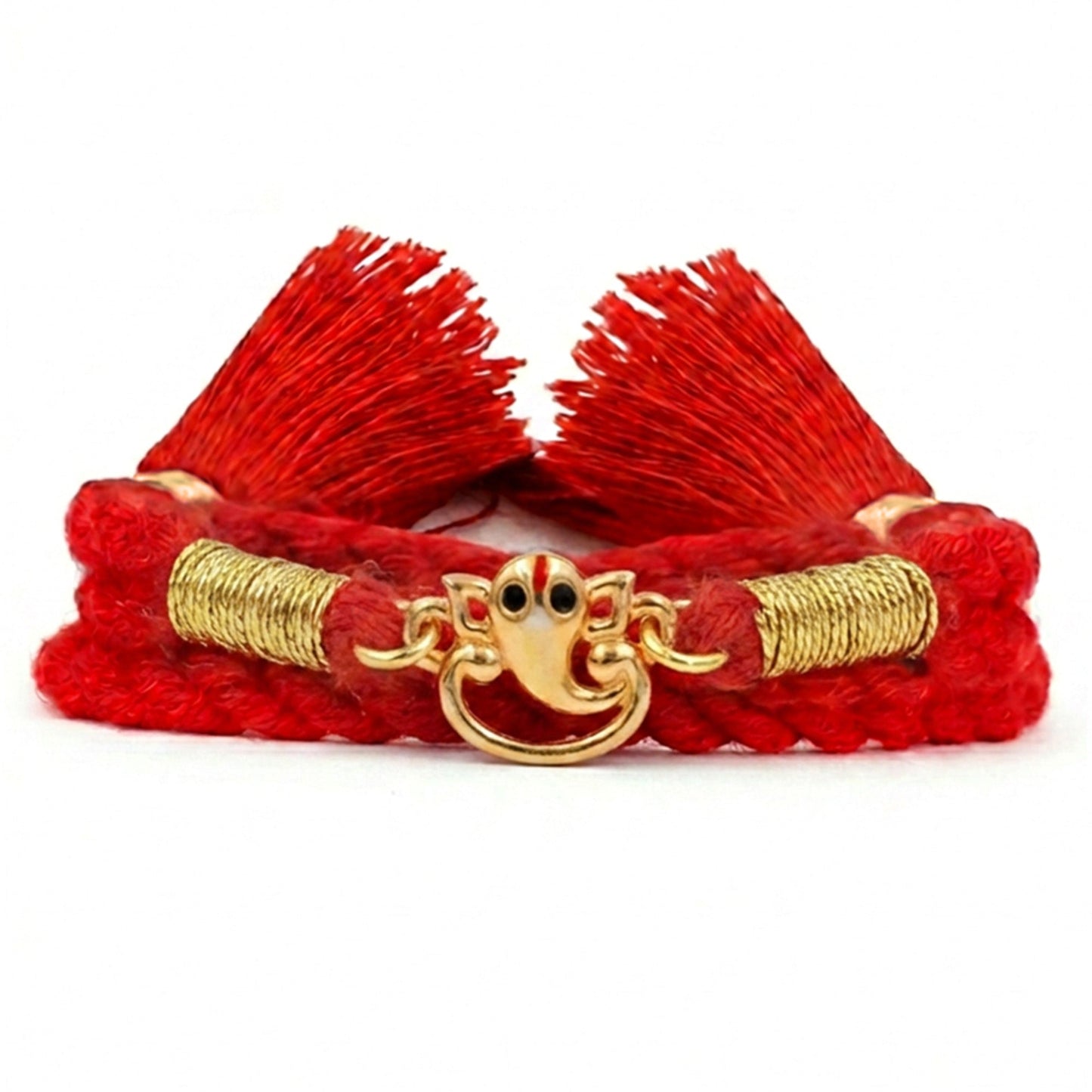 Sacred Ganesha Gold Plated 925 Silver Rakhi